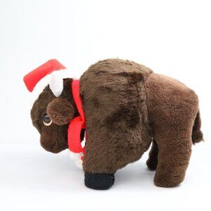 Animal Fair Buffalo Plush Vintage 1970’s Kleinhans Santa‎ Hat Christmas NY Retro